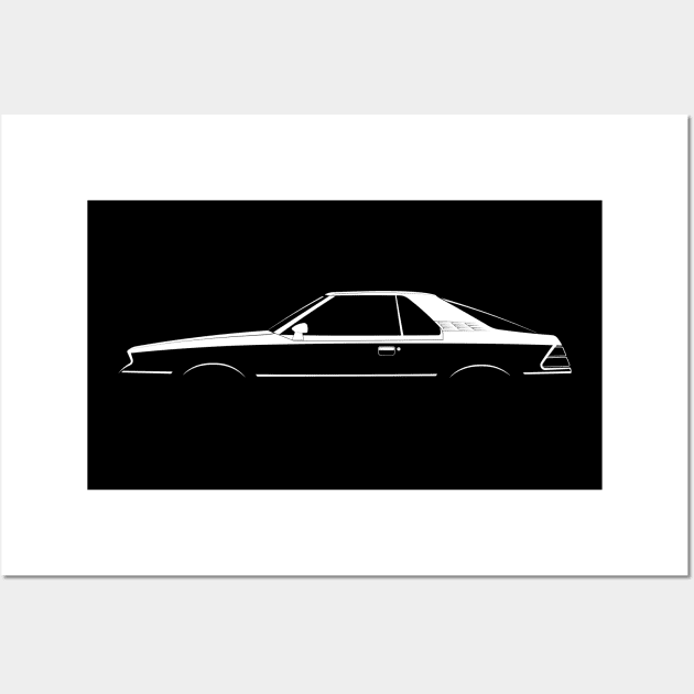 Ford EXP (1982) Silhouette Wall Art by Car-Silhouettes